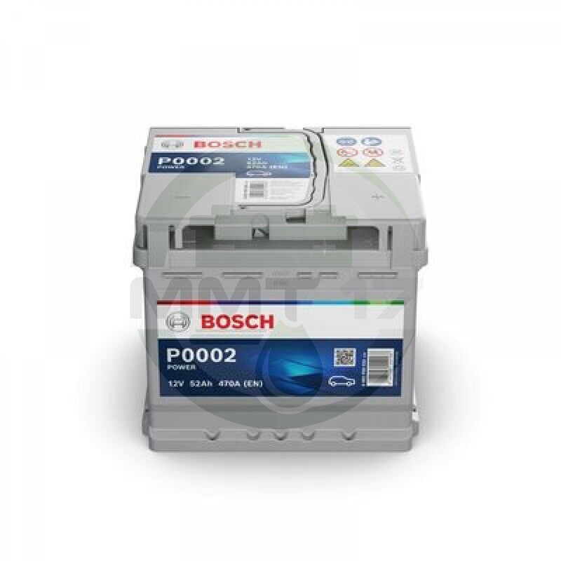BOSCH АКУМУЛАТОР 12V52AH 470A R+ P0002