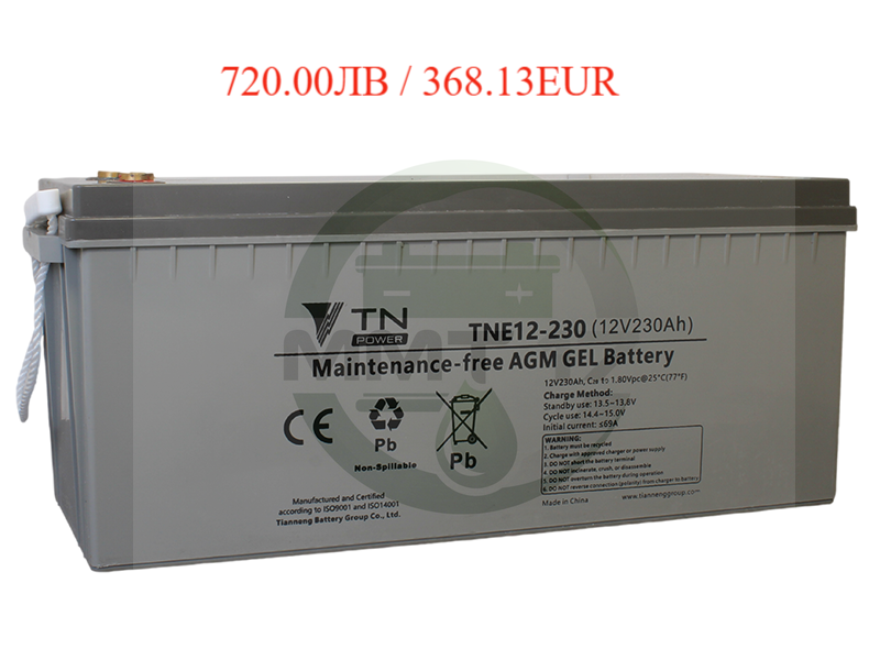 TN POWER АКУМУЛАТОР 12V230AH AGM GEL