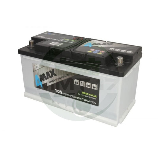 4MAX АКУМУЛАТОР DEEP CYCLE 12V105AH