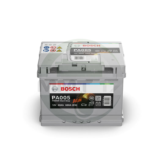 BOSCH АКУМУЛАТОР 12V60AH 680A R+ AGM PA005