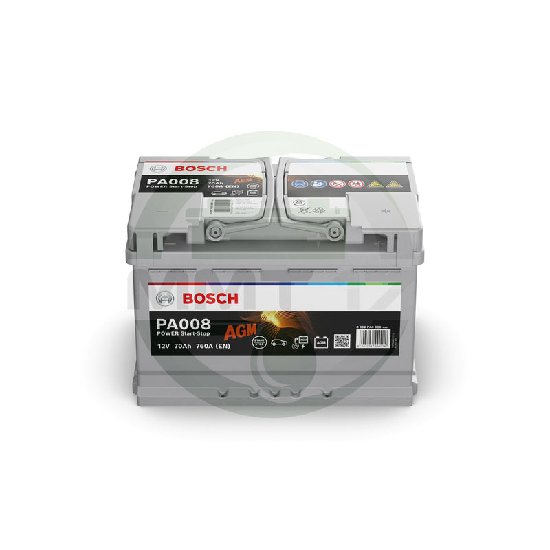 BOSCH АКУМУЛАТОР 12V70AH 760A R+ AGM PA008