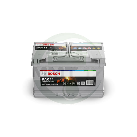 BOSCH АКУМУЛАТОР 12V80AH 800A R+ AGM PA011