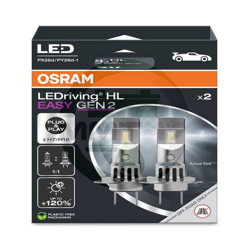 OSRAM КРУШКА H7 12V16W К-Т 2БР