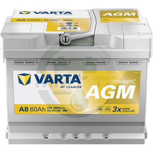 VARTA АКУМУЛАТОР 12V60AH 680A AGM R+ 560901068