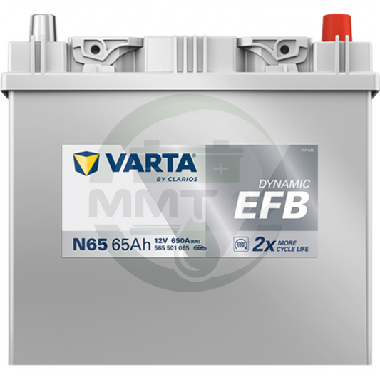 VARTA АКУМУЛАТОР 12V65AH 650A EFB R+ 565501065