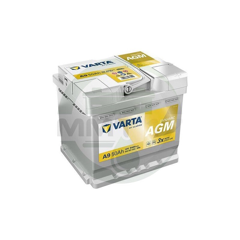 VARTA АКУМУЛАТОР 12V50AH 540A AGM R+ 550901054