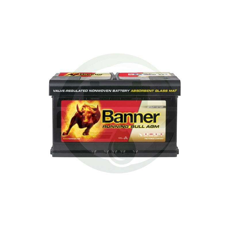 BANNER АКУМУЛАТОР 12V80AH 800A R+ AGM 580 01